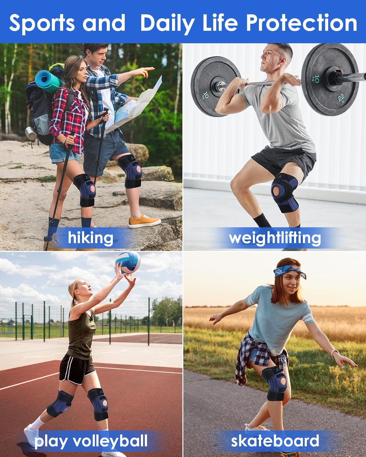 Knee Brace for Women & Men Meniscus Tear, ACL, Arthritis, Knee Support with T…