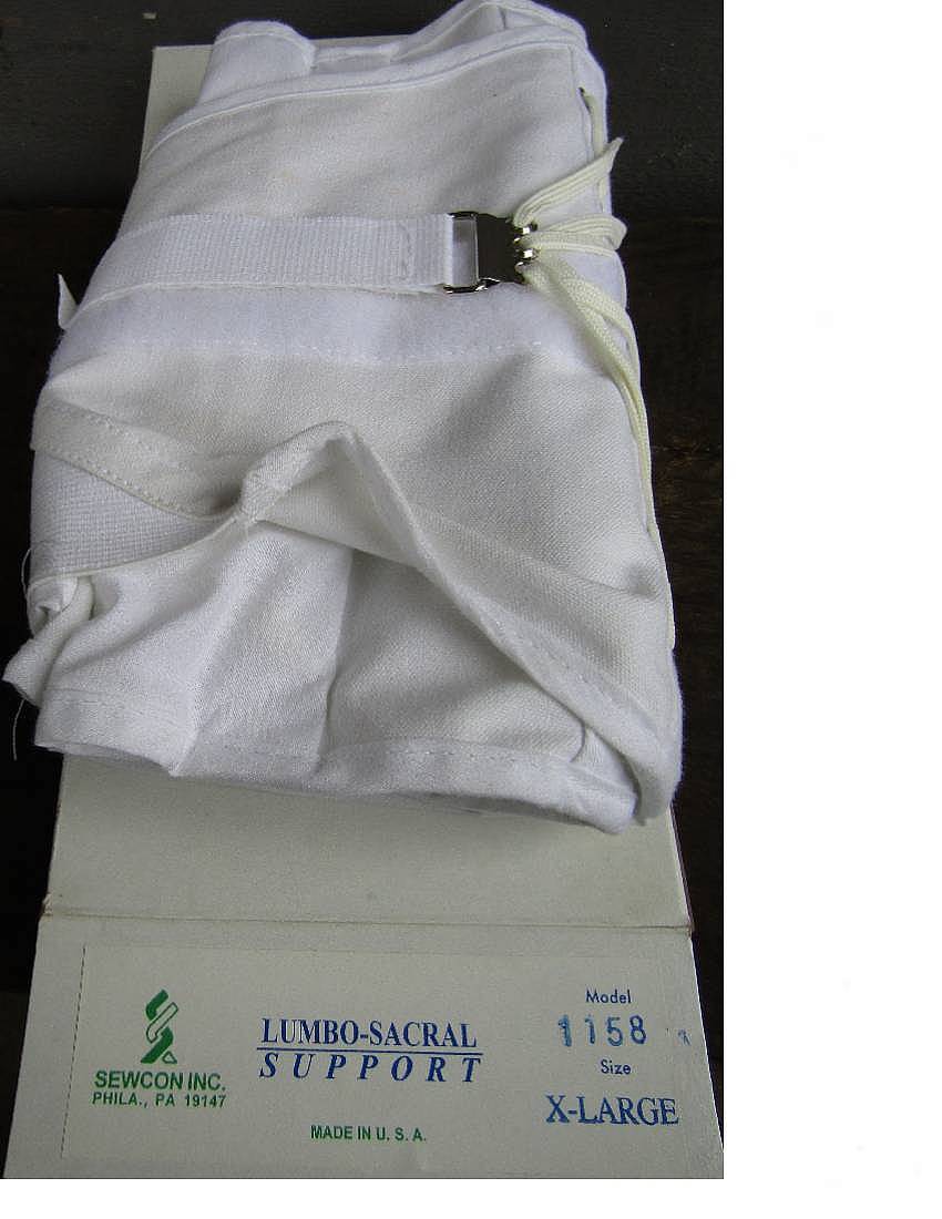 NEW in BOX SEWCON X-LARGE LUMBO-SACRAL SUPPORT