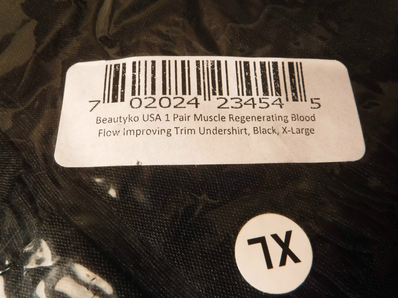 Beautyko USA Muscle Regenerating Blood Flow Trim Undershirt Black XLarge FreeShi