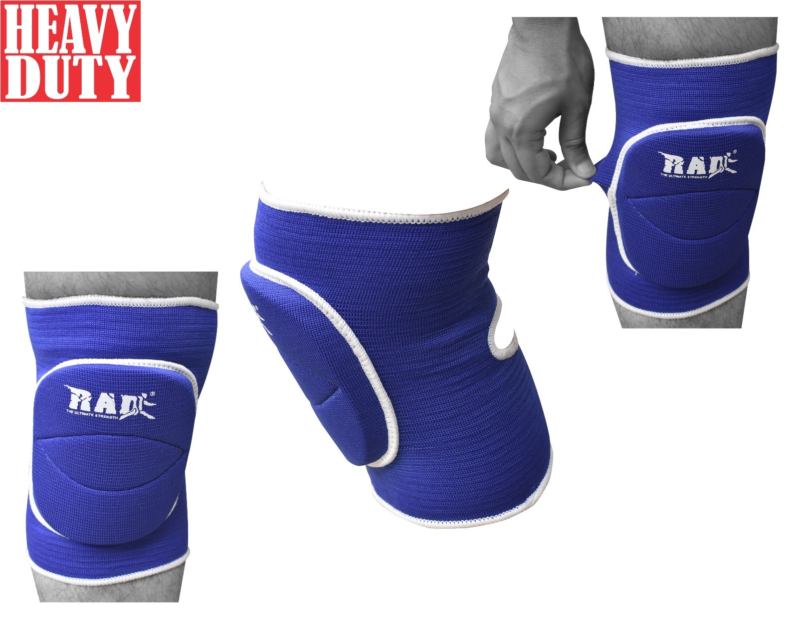 RAD One Pair PolyCotton Nonslip elastic Fiber Knee Pads Protector New