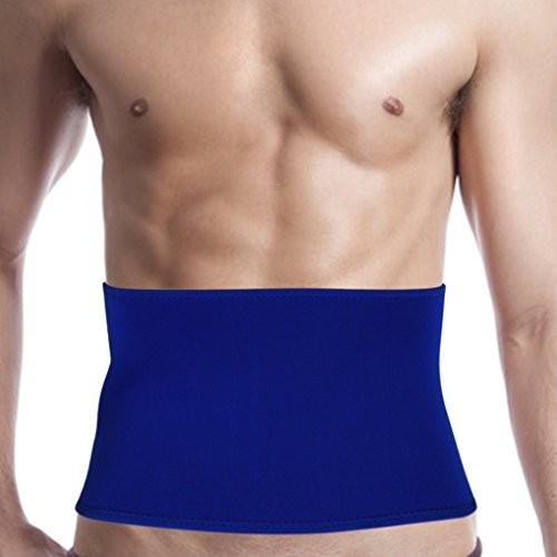 FakeFace Breathable Neoprene Compression Waist Trimmer Large (Pack of 1) Blue