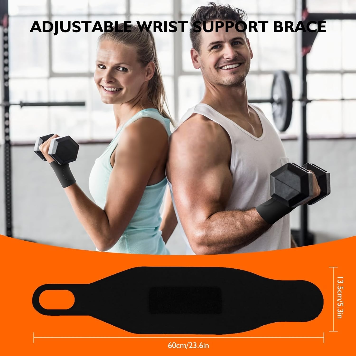 Adjustable Wrist Protector with Graphene Therapy for Pain Relief, Large