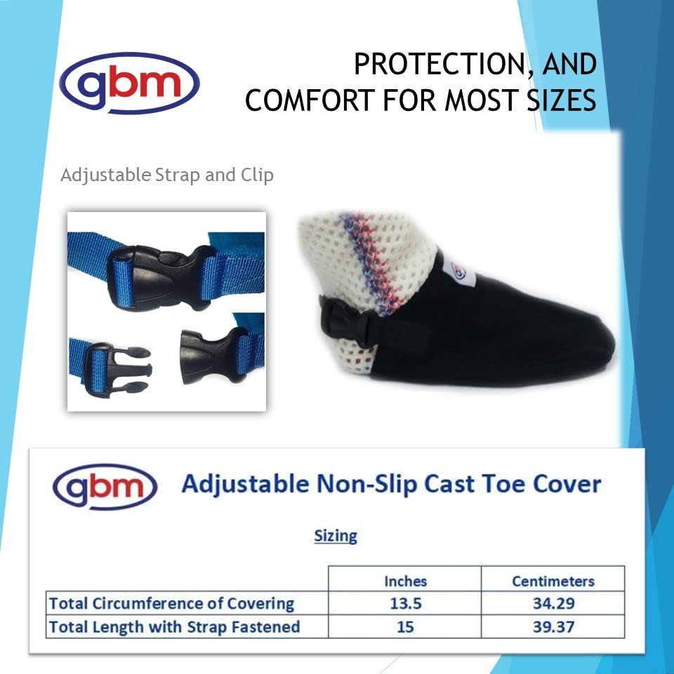 – Cast Sock – Heavy-Duty Non-Slip Adjustable Closed Toe Cast Cover, Fits Virt…