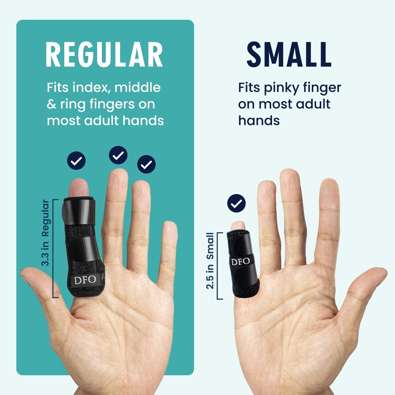 Trigger Finger Splint Adjustable Black 2 ct Dr. Frederick’s Original