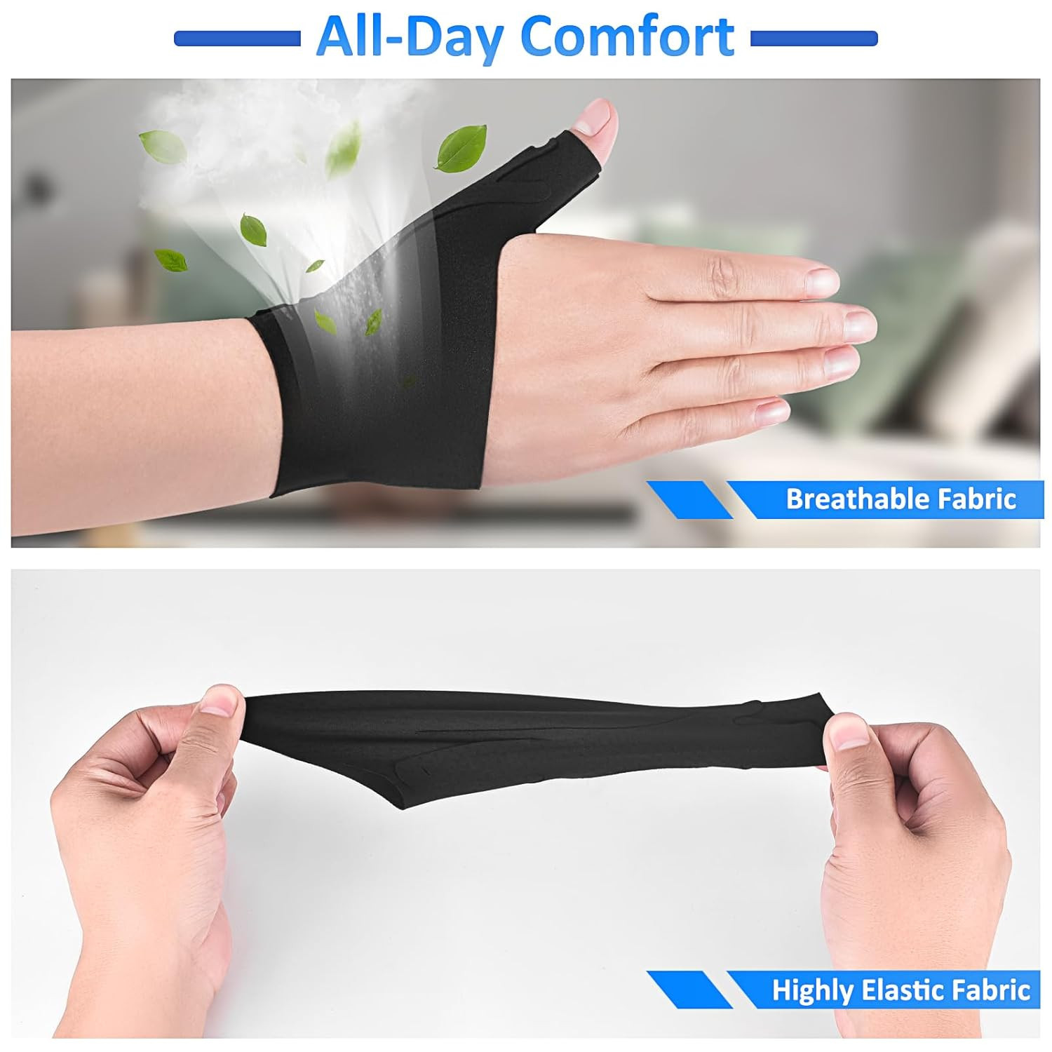 Copper Compression Thumb Brace for Carpal Tunnel and Arthritis Relief