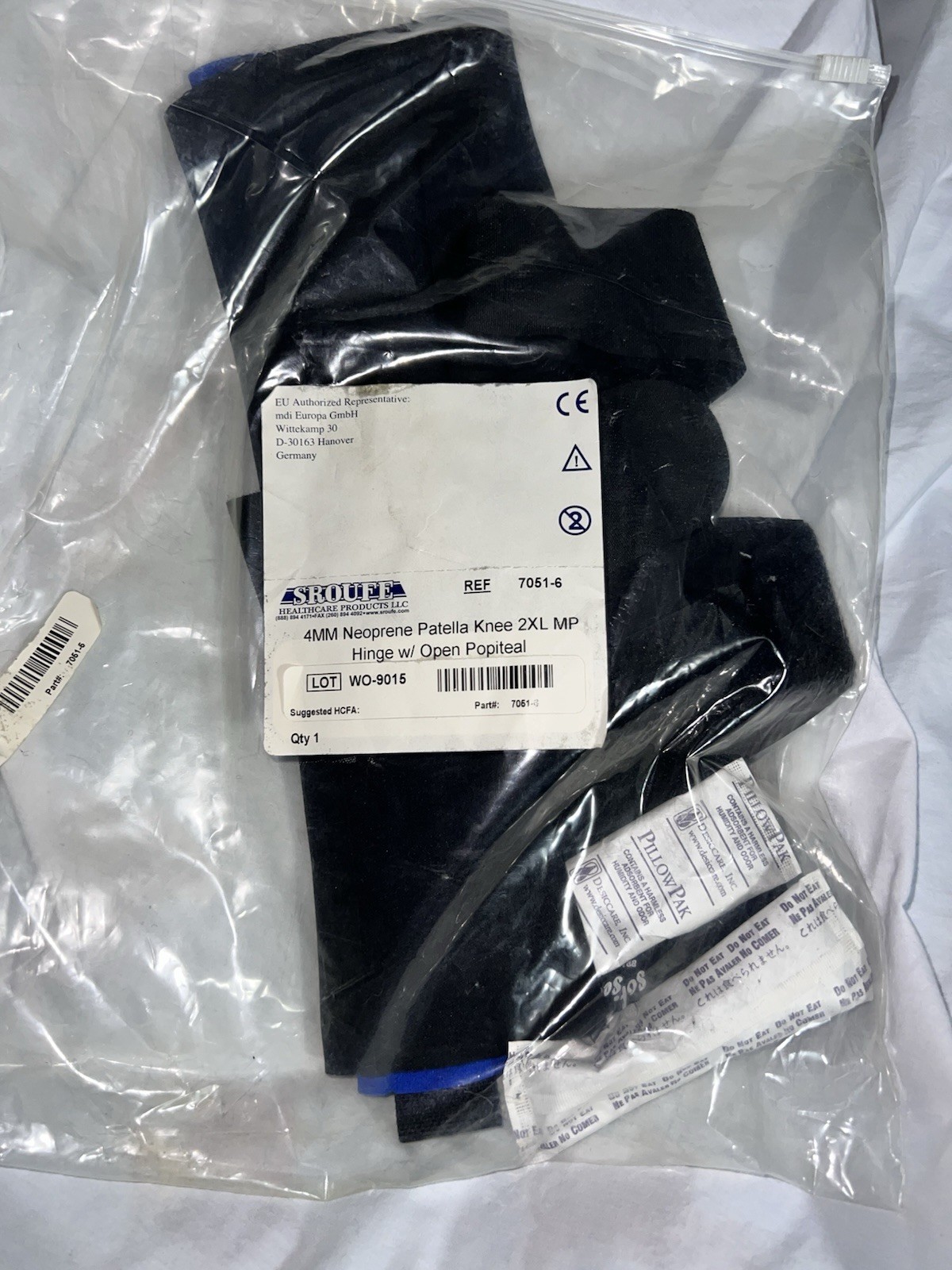 New High Quality Medical Grade 4MM Patella Knee Brace Hinged Open Popiteal