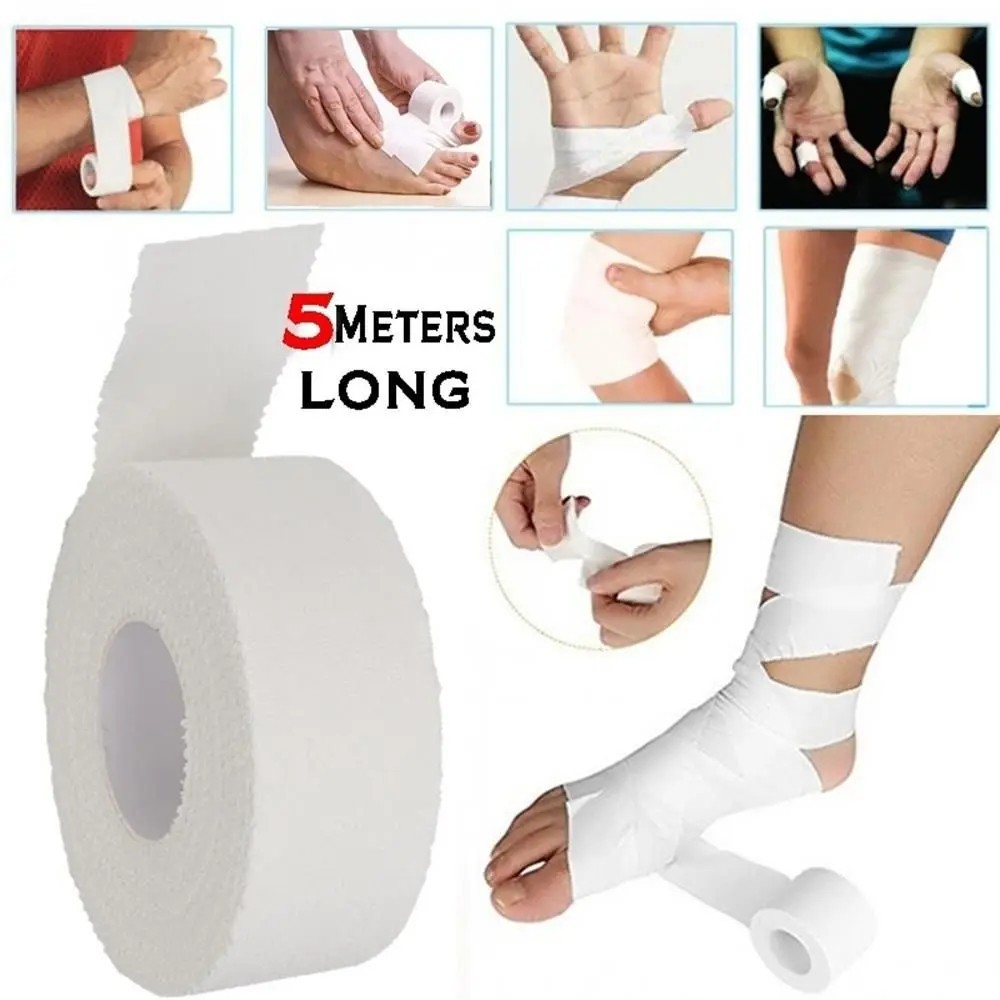 Medical Adhesive Sport Tape Cotton Athletic Strapping Physio Muscle Support Roll