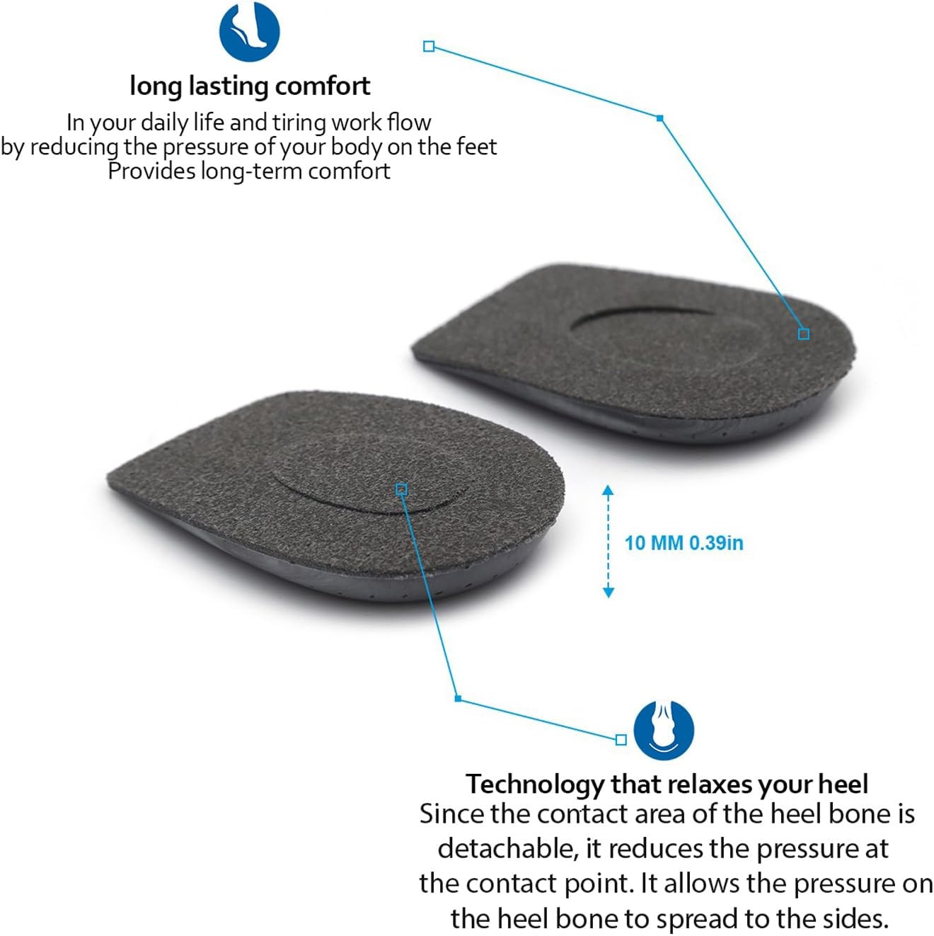Orthopedic Heel Supports for Heel Pain Relief – Heel Cups for Plantar Fasciitis
