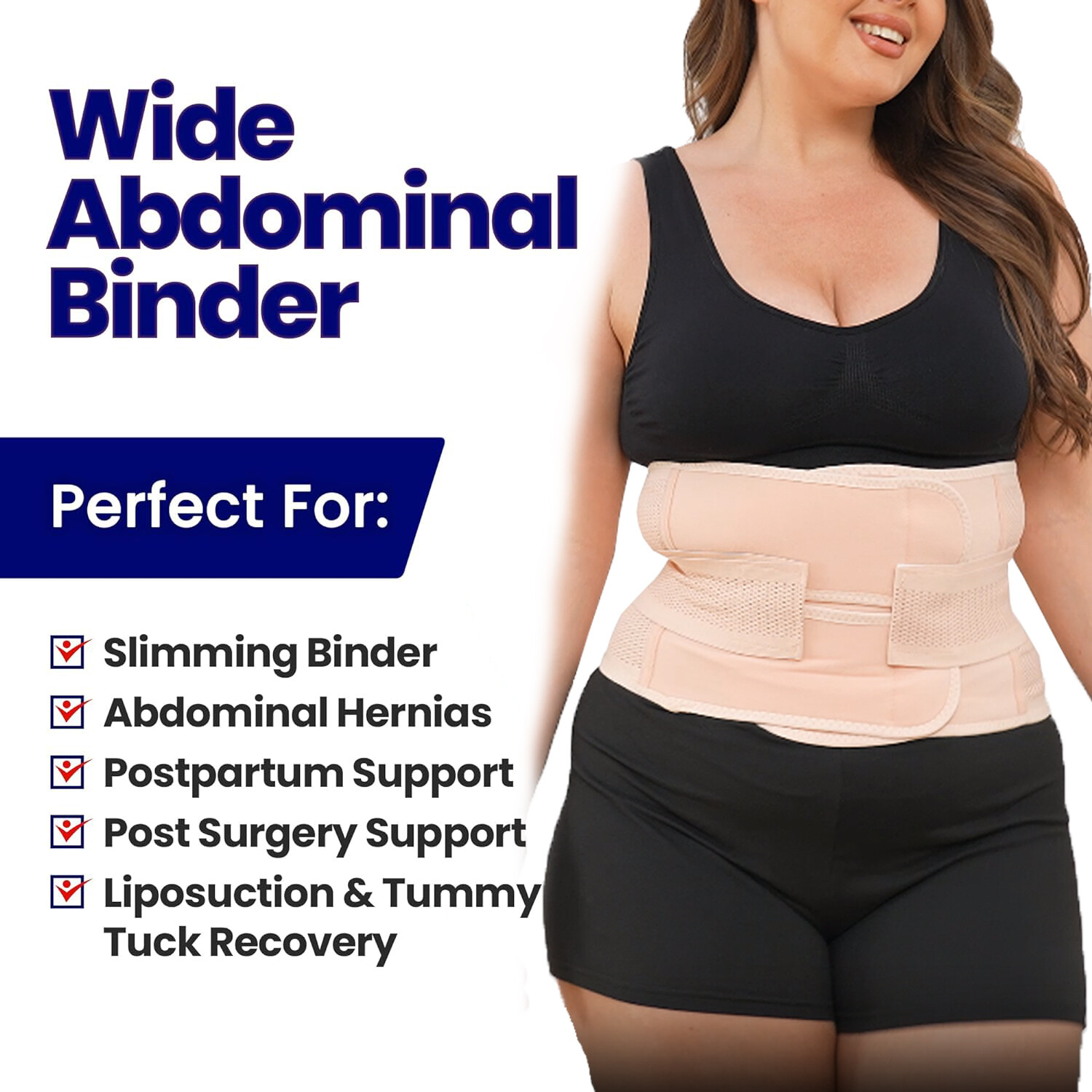 Abdominal Binder Post Surgery C Section Postpartum Belly Wrap Compression Belt
