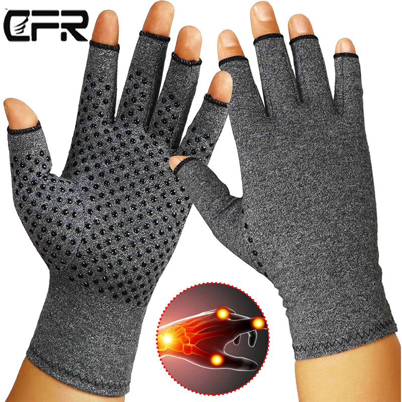Copper Compression Gloves Carpal Tunnel Arthritis Therapeutic Brace Pain Relief