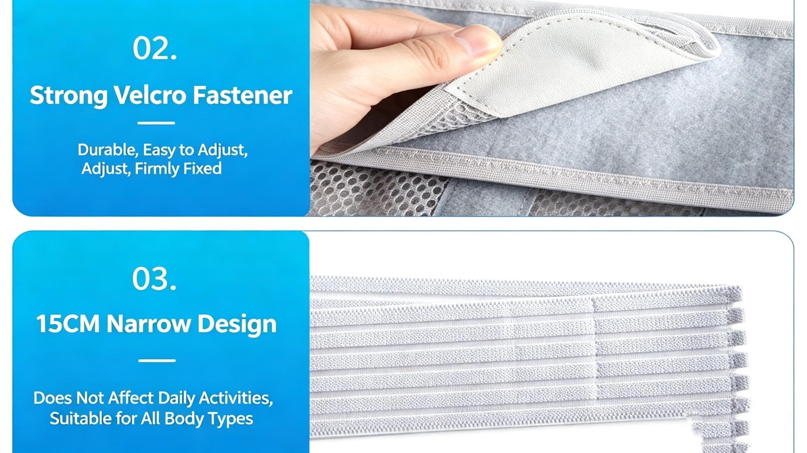 Adjustable Pressure-Relieving Breathable Lumbar Belt For Prolonged Sitting back