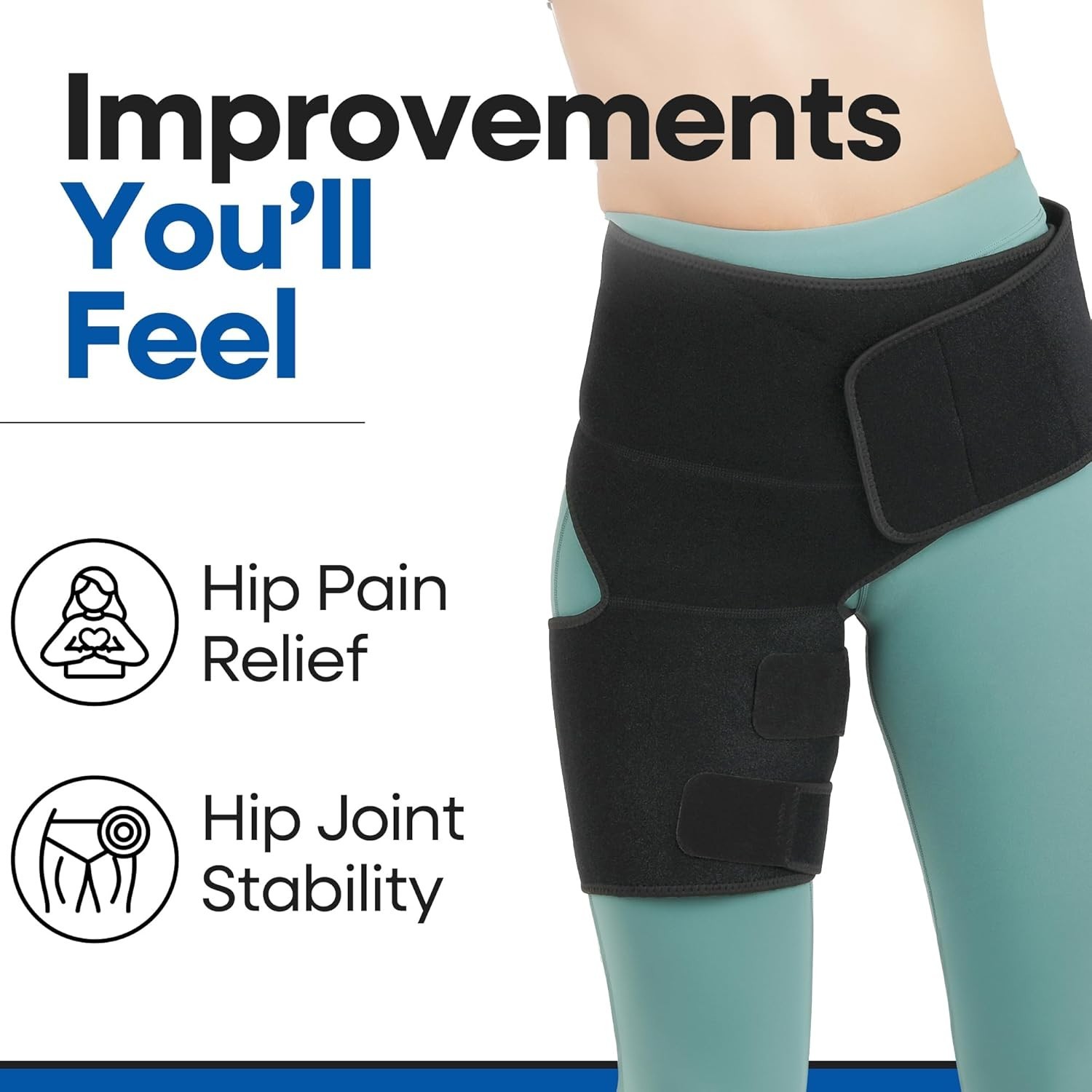 Hip Brace Support Compression Wrap for Sciatica Groin Strain Pain Relief