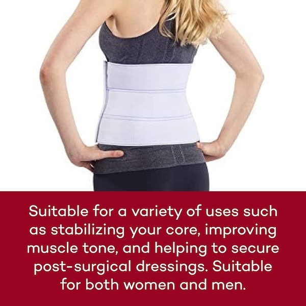 DEALMED 781932 Abdominal Binder, 3 Panel, 9″, Medium, 45″ – 60″, Ea