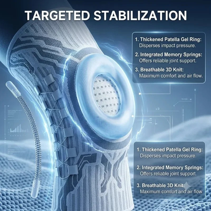 Smart Knob-Type Sports Knee Brace For Joint Pain Meniscus Tear Running Sports