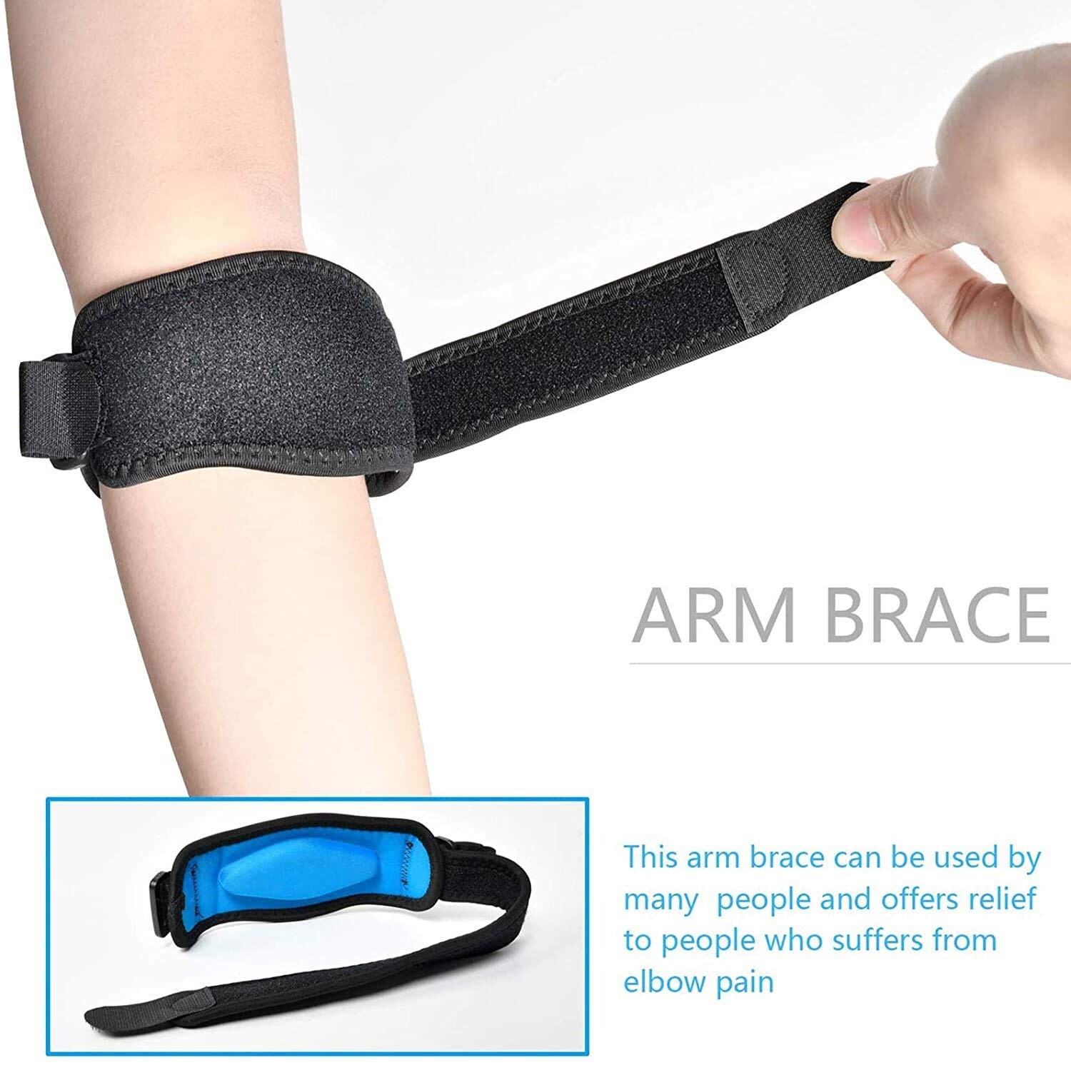 Custom – Fit Tennis Elbow Band – Address Arthritis,Tendonitis,Arm Joint Ailments