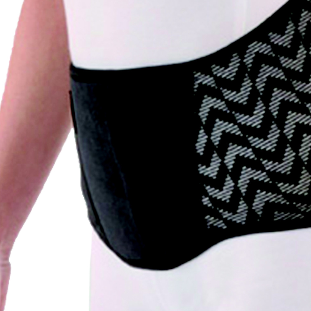 FGP Lumbar Band Corset Brace Fashion Glam Black/Black H 25cm Women Black