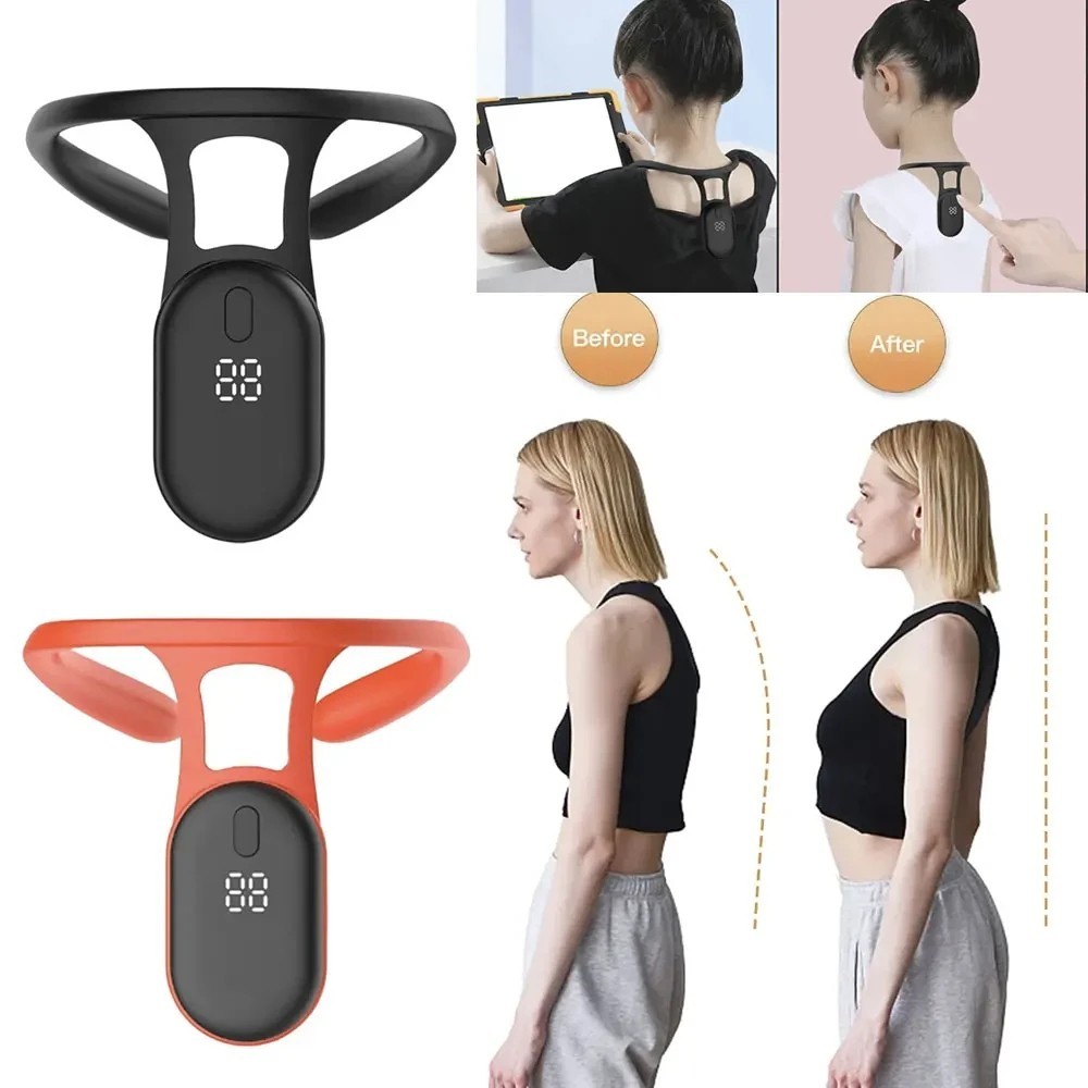 Smart Posture Corrector Vibration Reminder Back Neck Trainer Adult Kids