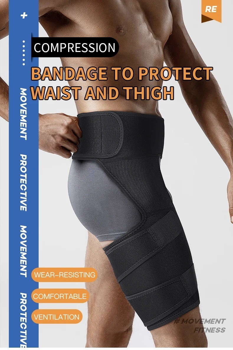 Hip Brace Compression Groin Support Wrap for Sciatica Pain Relief Thigh Recovery