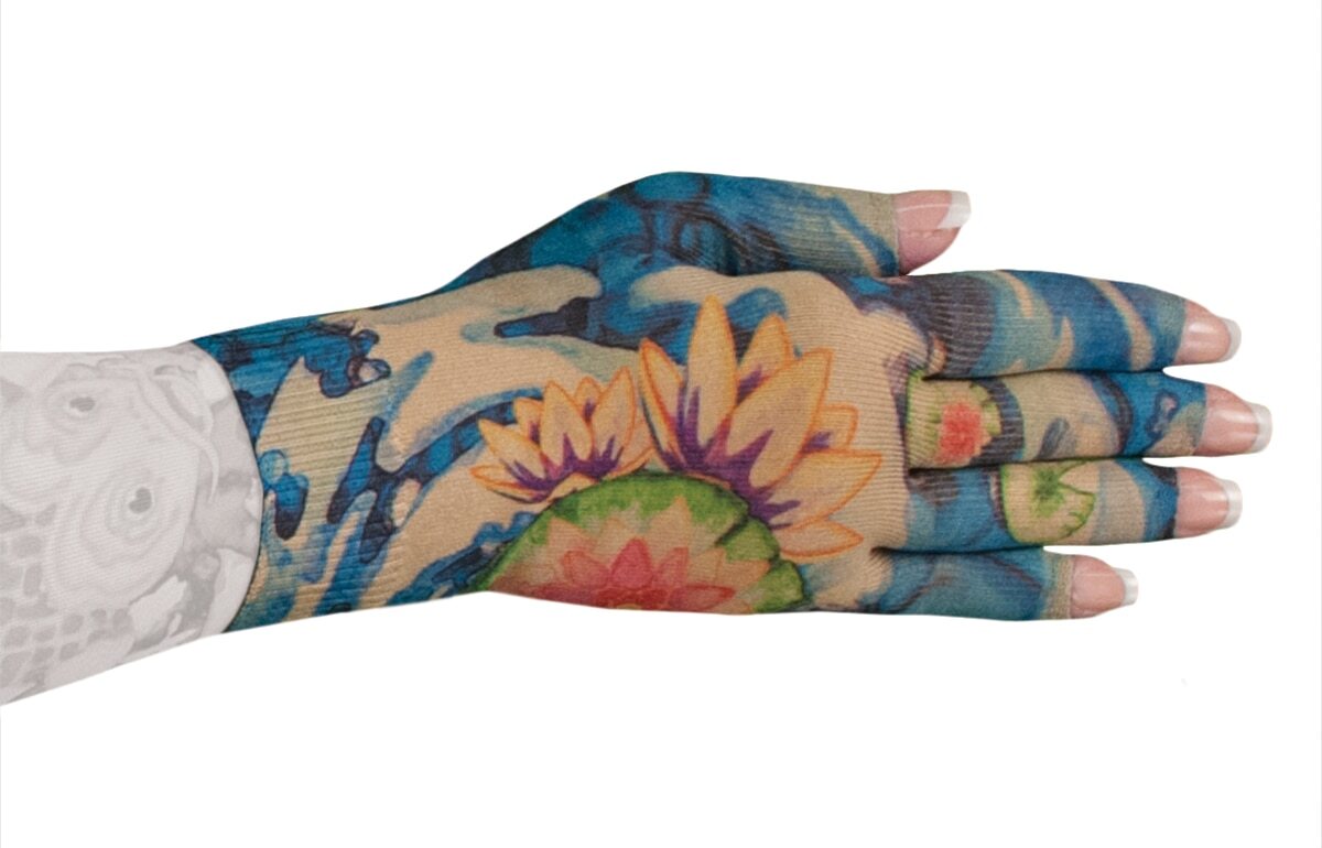 KOI Graduated Compression Glove by LYMPHEDIVAS, ANY SIZE & LEVEL, New