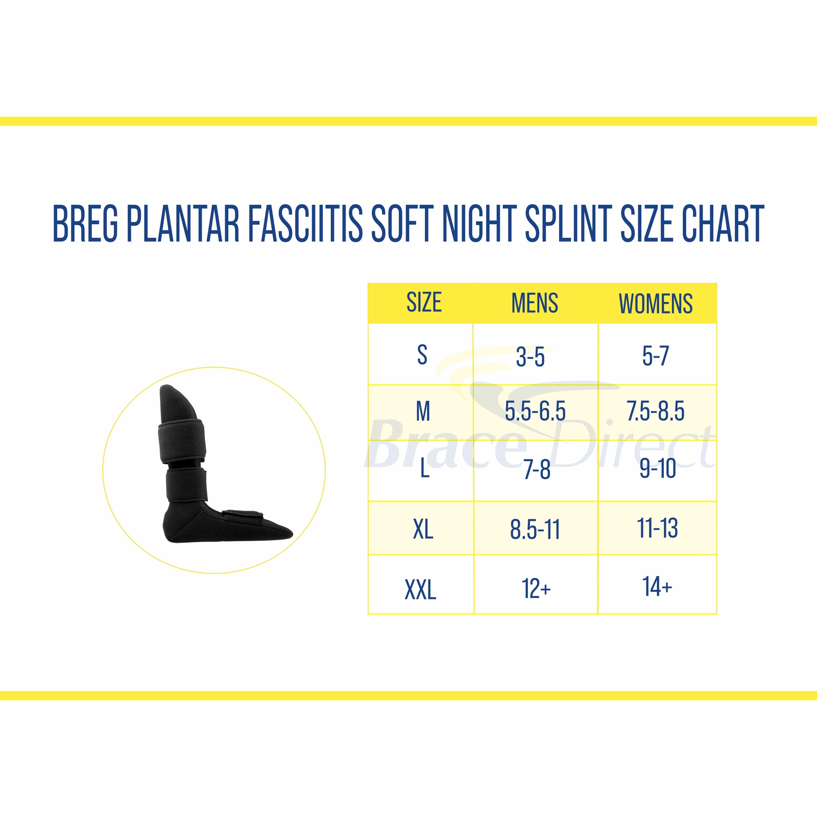 Breg Plantar Fasciitis Soft Night Splint