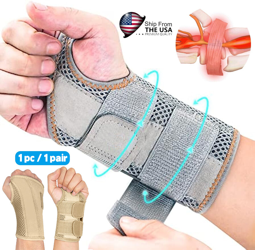 Wrist Brace Support Sprain Splints Band Strap Protector Orthopedic Wristband US