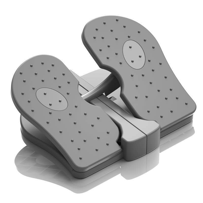 Simple Leg Exerciser While Sitting for Seniors, Foot Pedal Gray, Gray