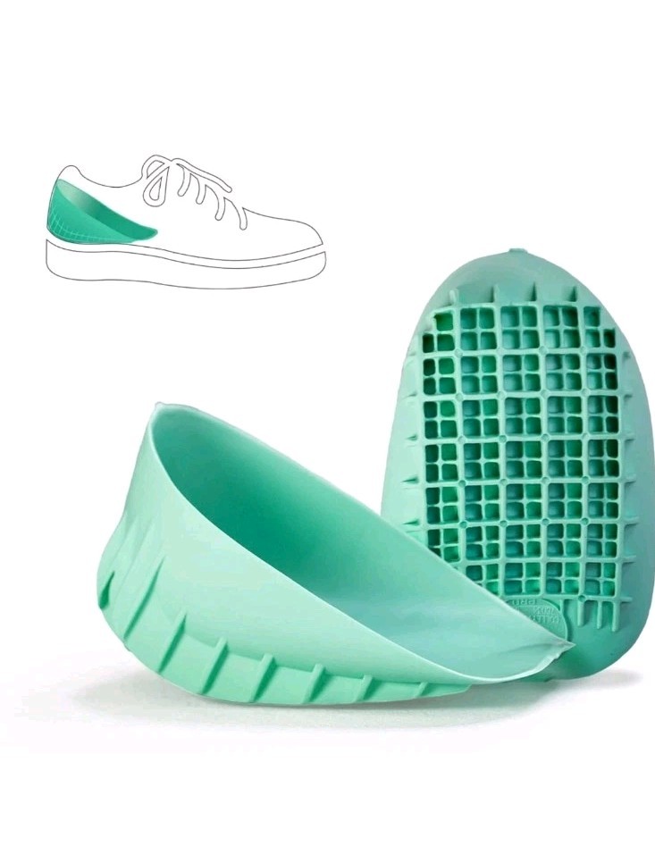 Heavy Duty Heel Cups, Shock-Absorbing Cushion Insert for Plantar Fasciitis 2pc