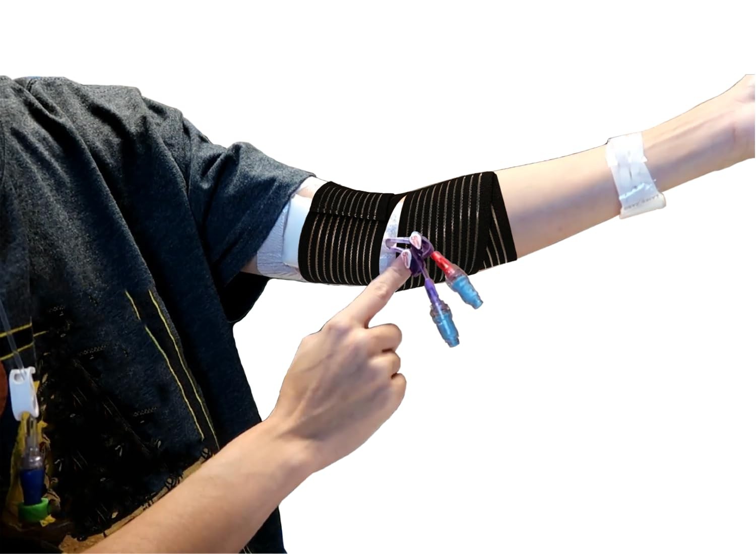 Adjustable Arm Compression Wrap Sleeve, Elastic One Size Fit Most, Black