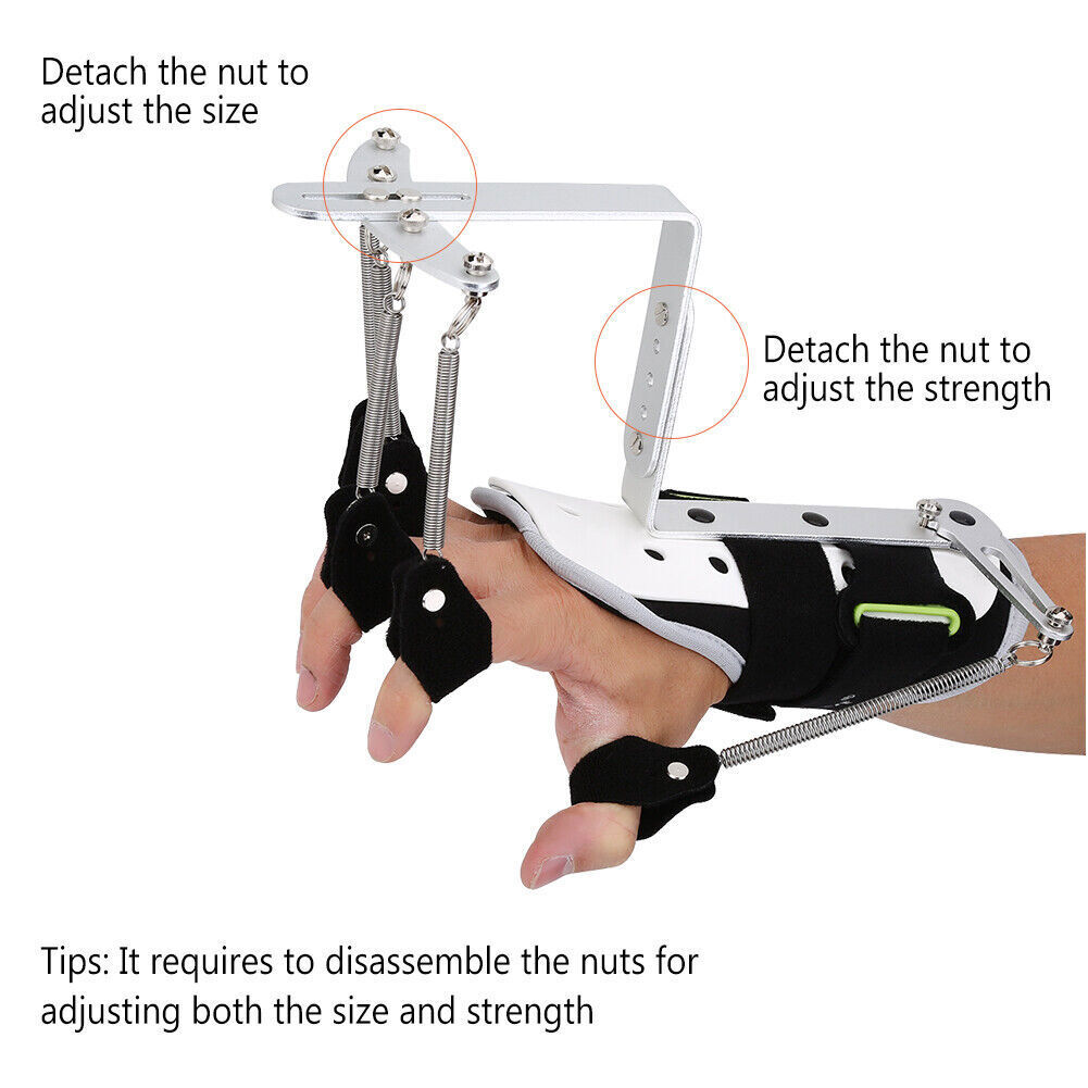Hand Rehabilitation Trainer Finger Orthotic for Stroke Hemiplegia Eldely therapy