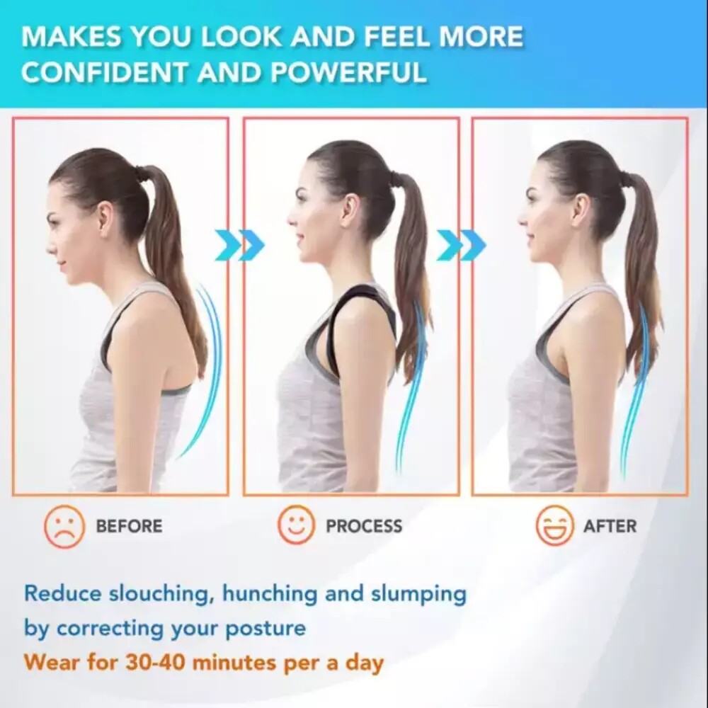 Sitting posture corrector for men and women relieve spinal lumbar muscle strain