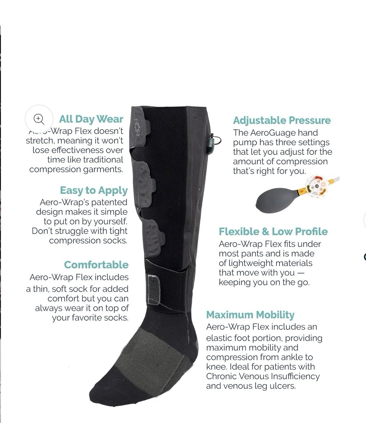 Sun Scientific aero wrap Gradient Compression System – Size Large Unilateral