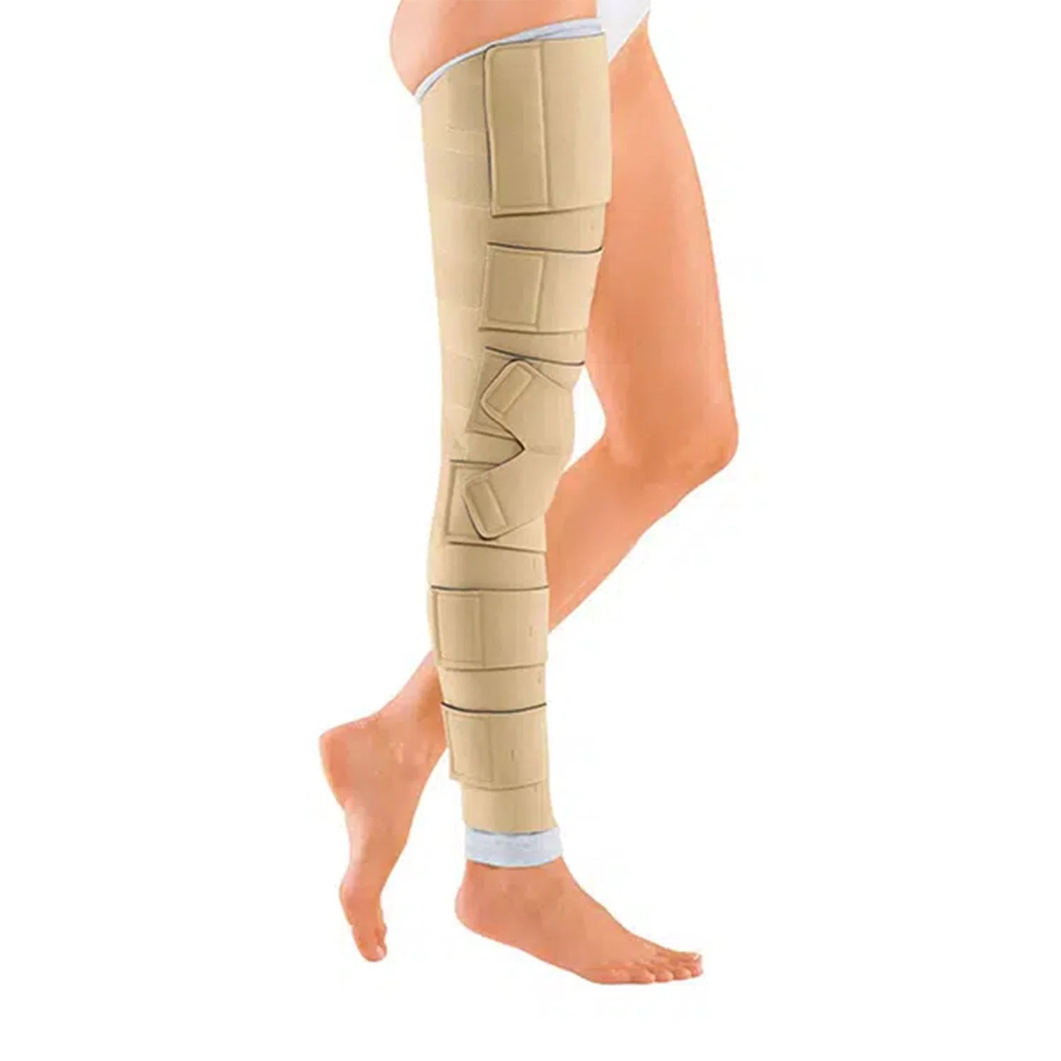 Circaid Juxtafit Essentials Whole Leg Short Medium Left Beige C232L023 NEW