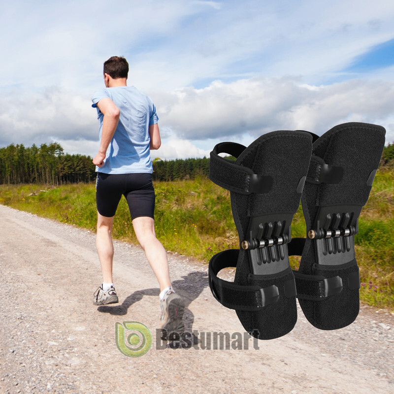 1/2Pcs Powerful Rebound Spring Joint Support Knee Booster Lift Knee Pads Care