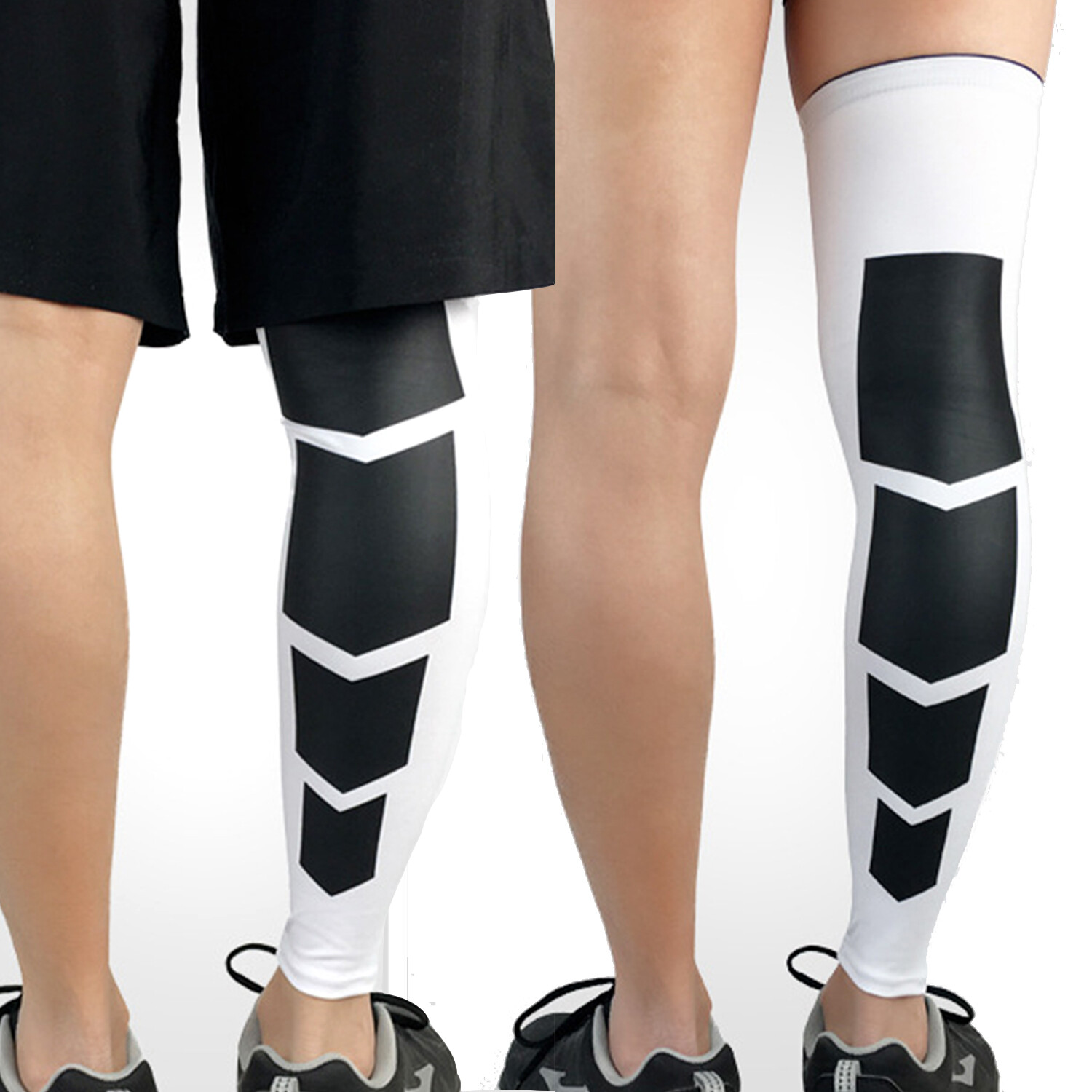 Full Leg Knee Support Compression Sleeve Brace Running Pain Relief Men Women US