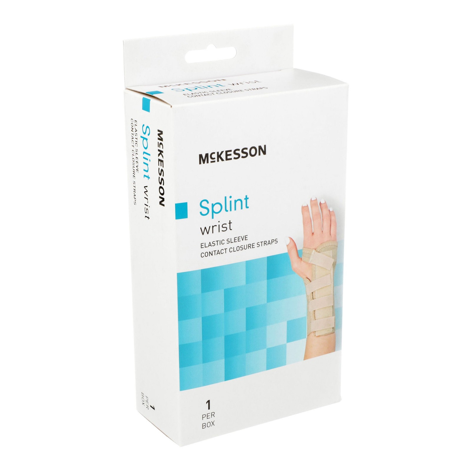 McKesson Hook and Loop Wrist Brace for Left Hand 155-79-87087