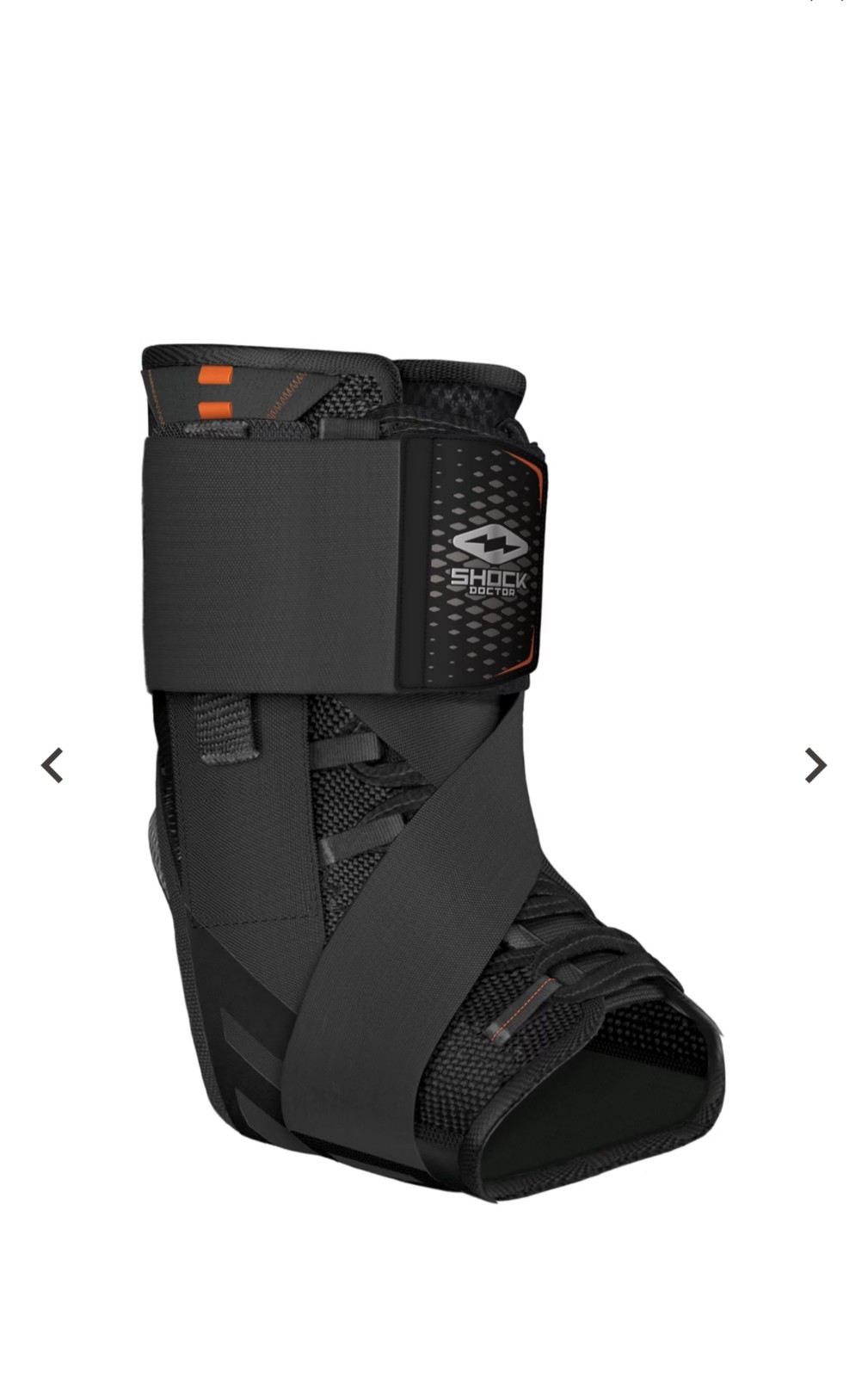 Shock Doctor Ultra Wrap Ankle lace Brace W/Strap, Level 3, medium 8.5-9 No Box