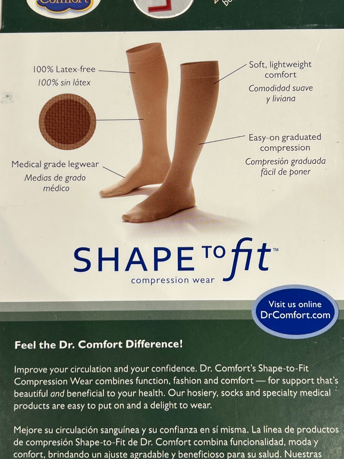 Medical Surgical Compression Legware – Knee/Calf High 30-40 mmHg -Beige UNISEX