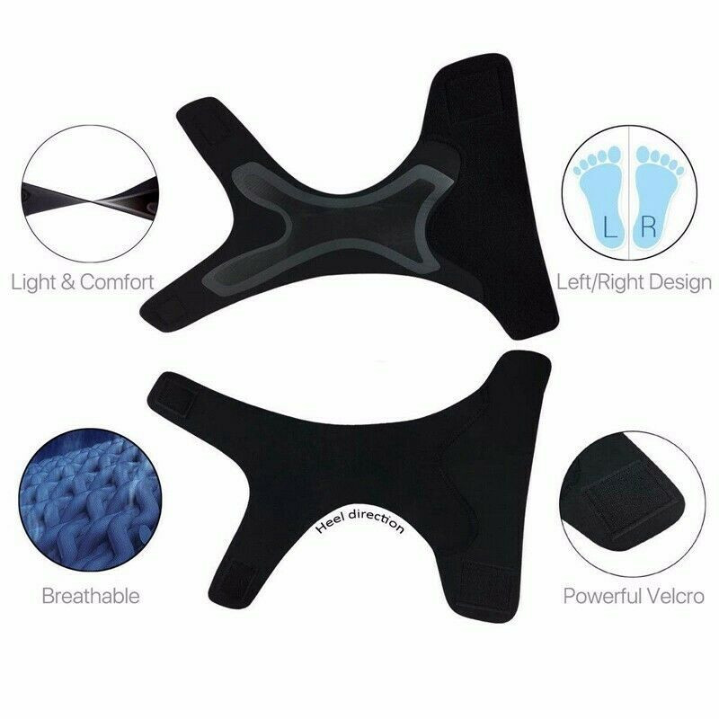 Ankle Brace Support Compression Sleeve Plantar Fasciitis Pain Relief Foot Wrap