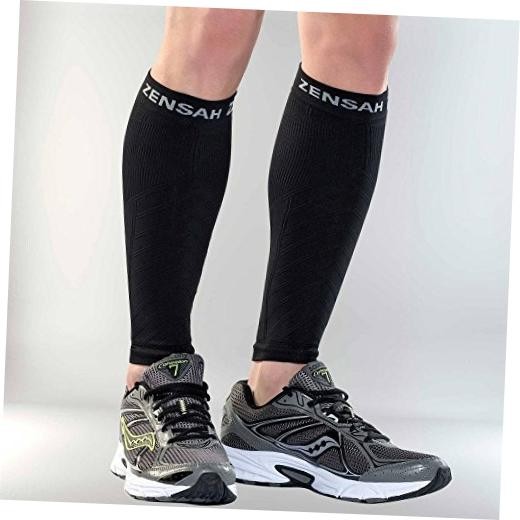 Running Leg Compression Sleeves – Shin Splint, Calf Small/Medium Black