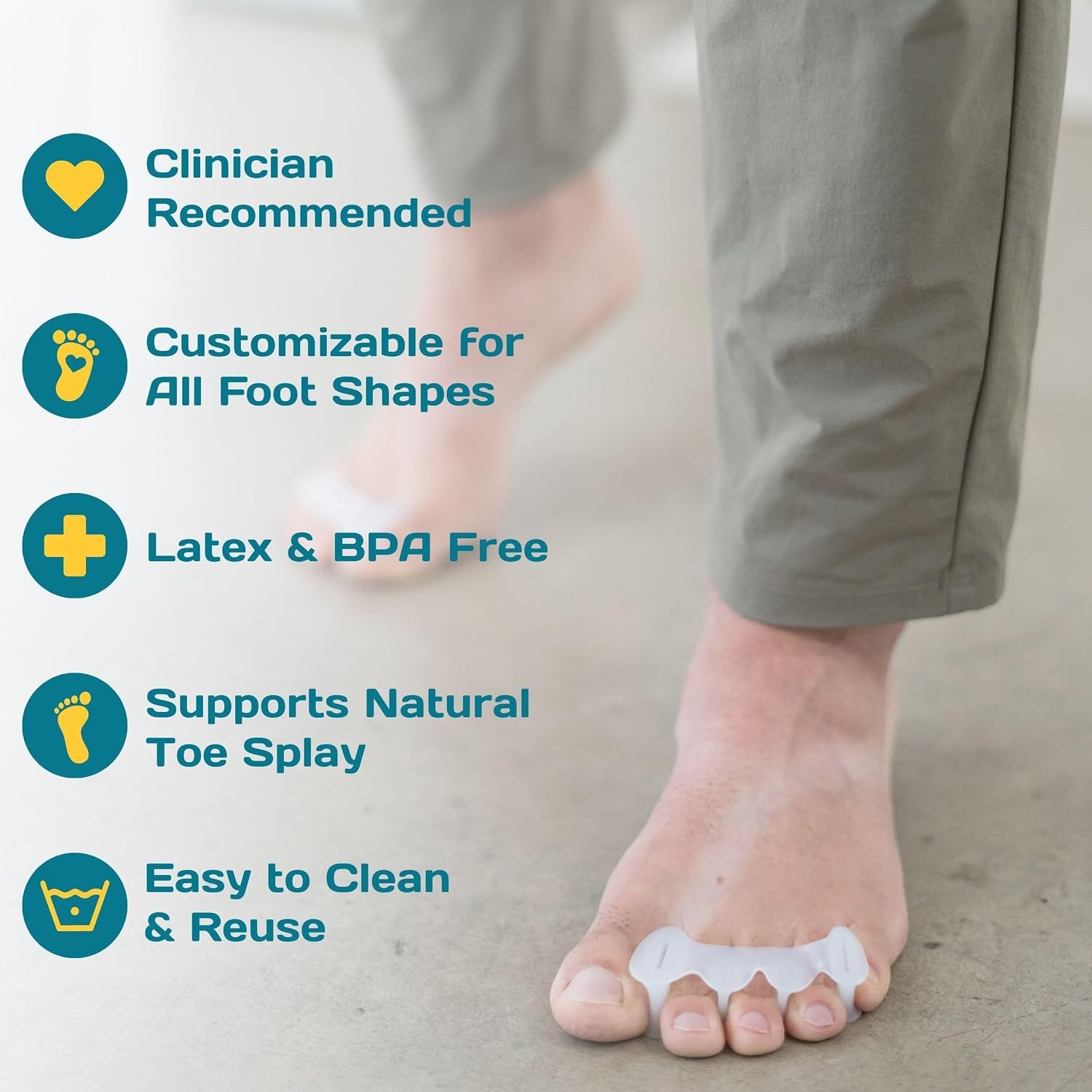 Gait Happens Toe Spacers – Realign, Rebalance & Restore Natural Foot Shape & Ali