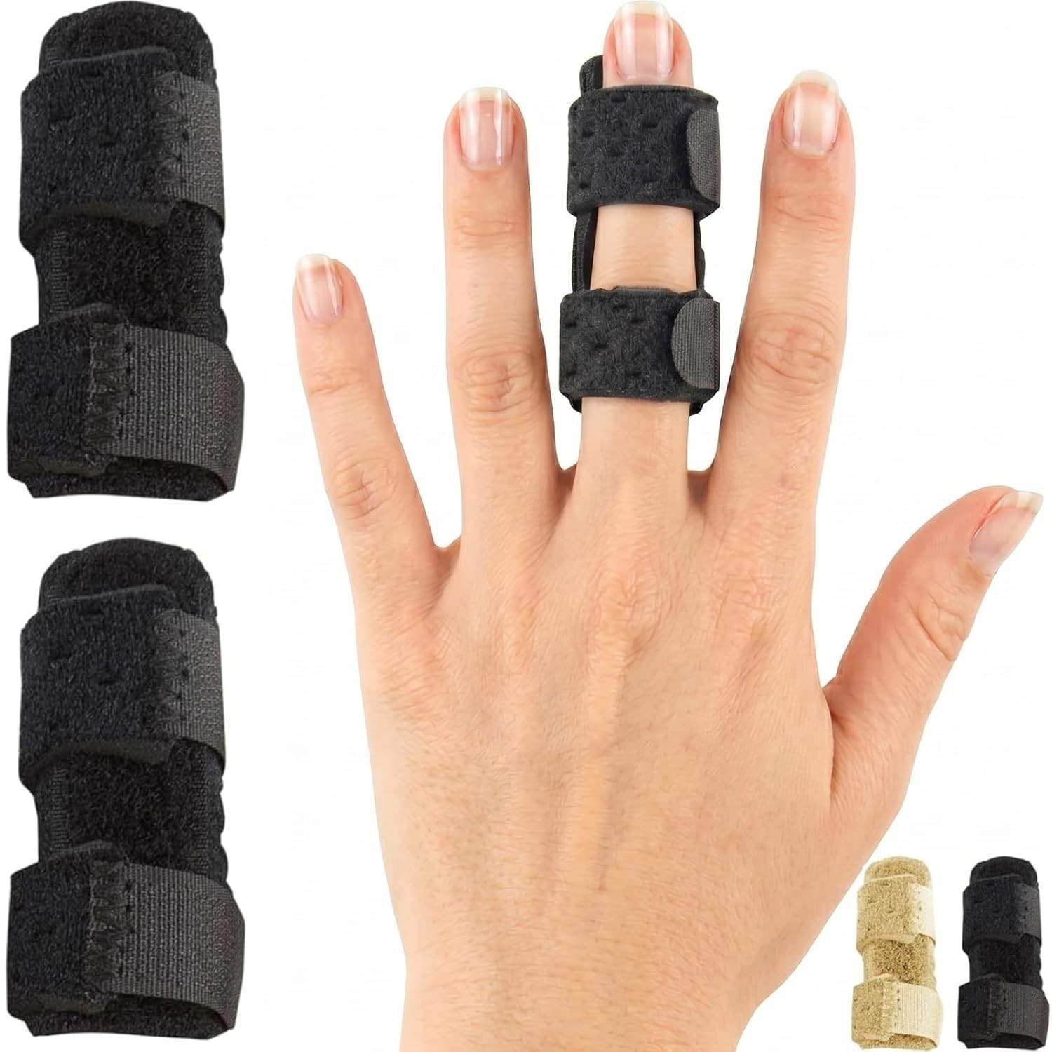 Vive Finger Splint (2 Pack) – Universal Finger Straightener – Broken | Trigger