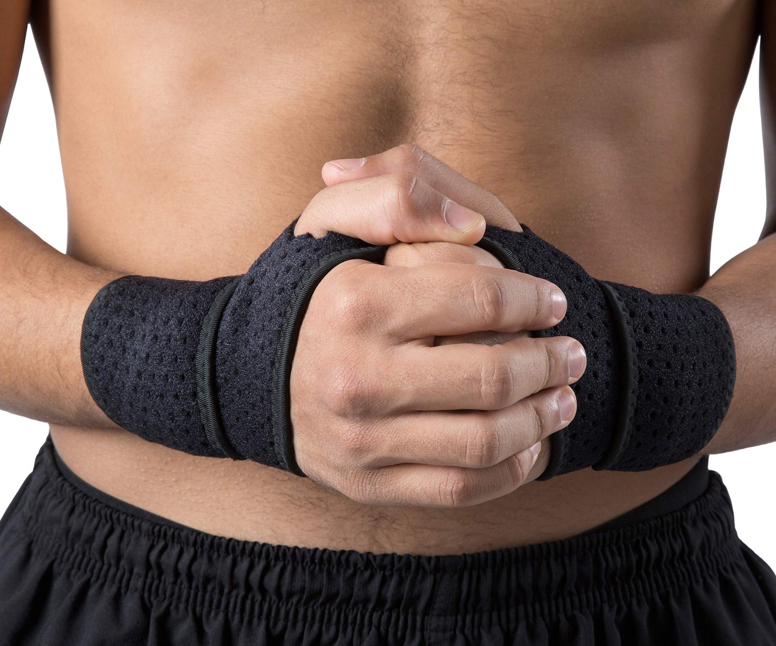 HiRui 2 Pack Wrist Compression Strap and 2 Count (Pack of 1), Black