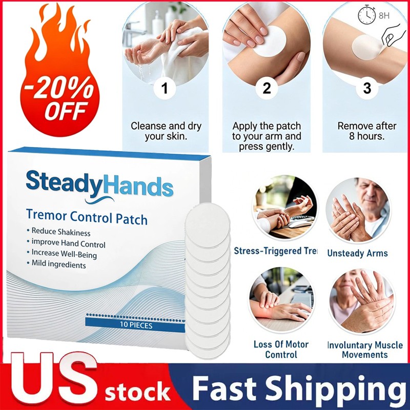 Steadyhands Tremor Control Patch, Steady Hands Control Hand – Patch Stabilizer