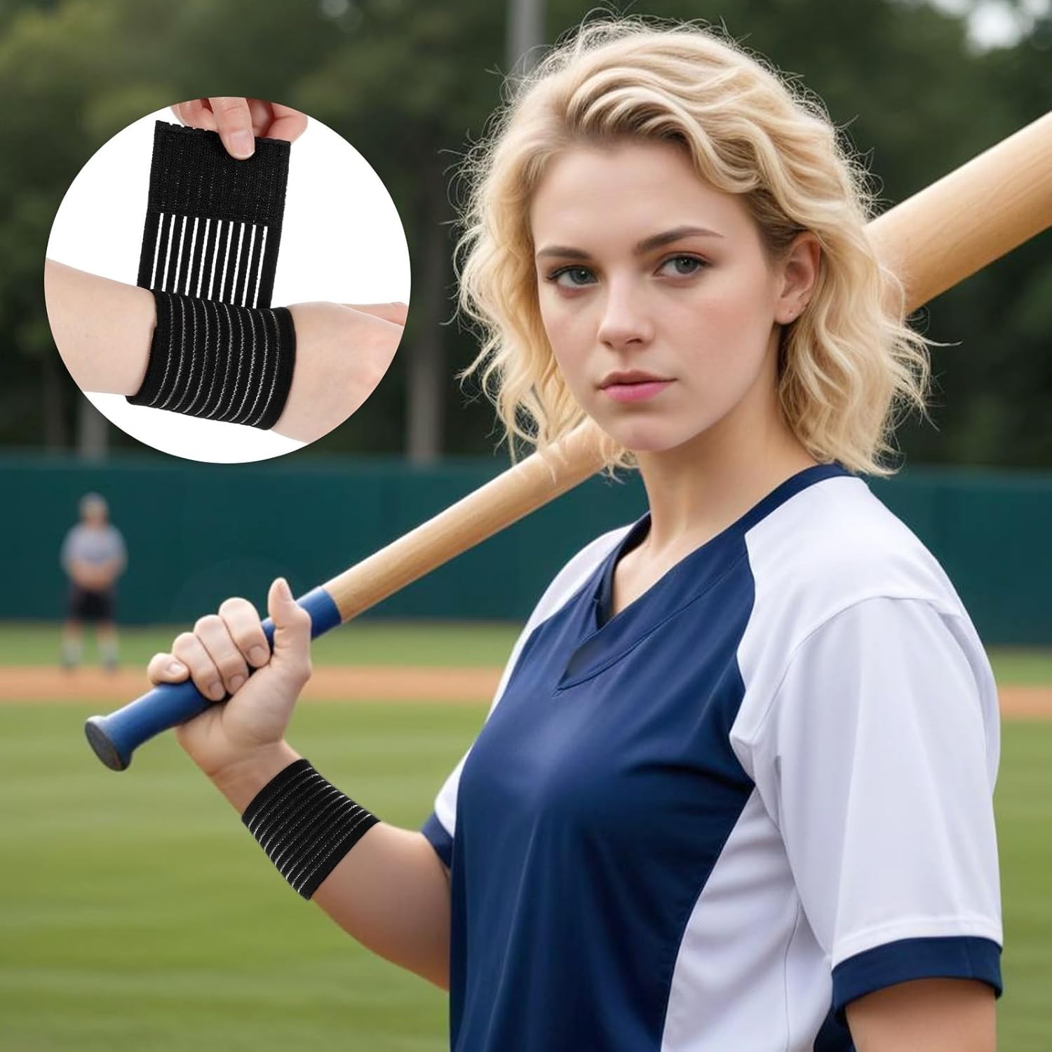 Durable 4 PCS Wrist Guards – Adjustable Support for Yoga, Tennis & Weightlifting