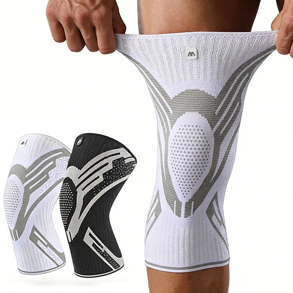 2Pack of Elastic Knee Compression Sleeve Brace Support for Running Gym
