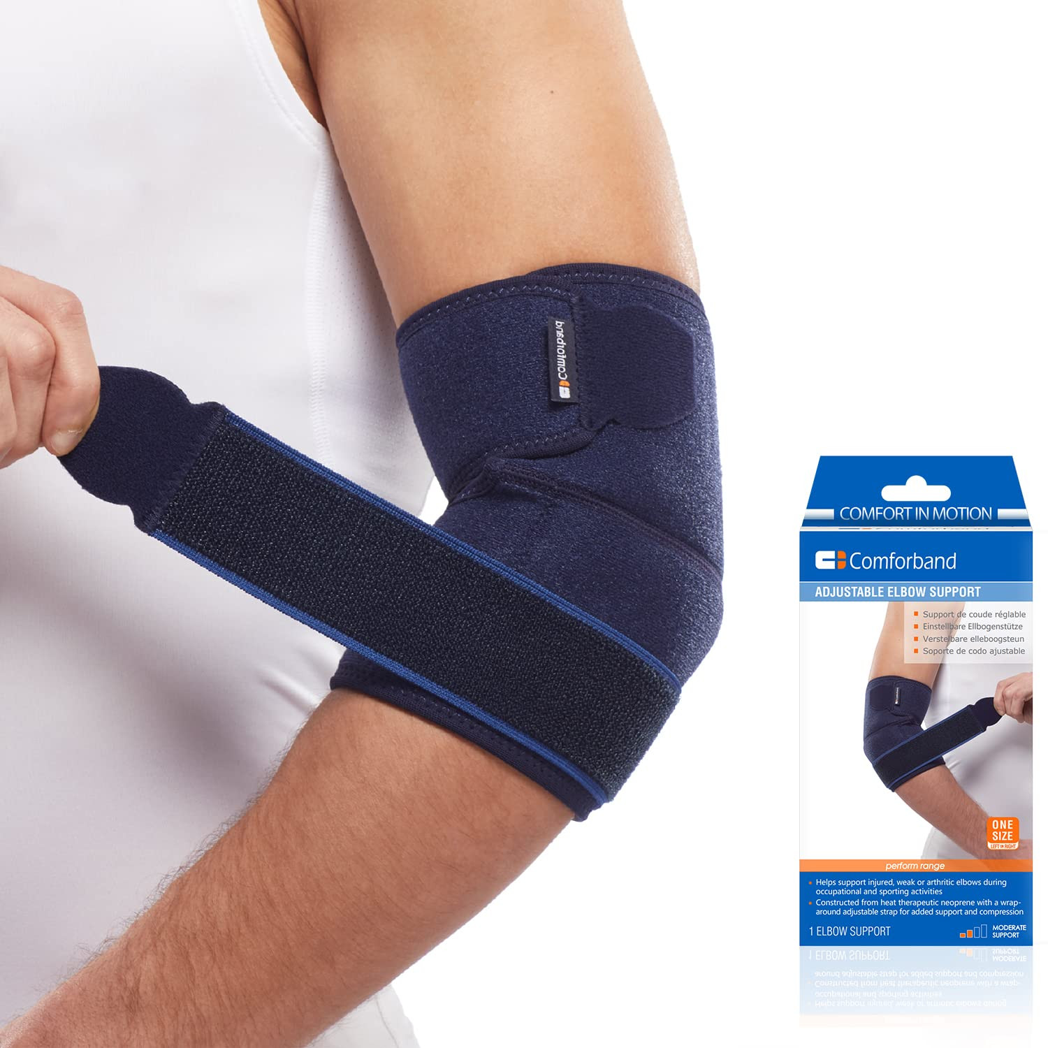 ​ Adjustable Elbow Brace – Targeted Support for Tennis Elbow, Golfer’s Elbow, Te