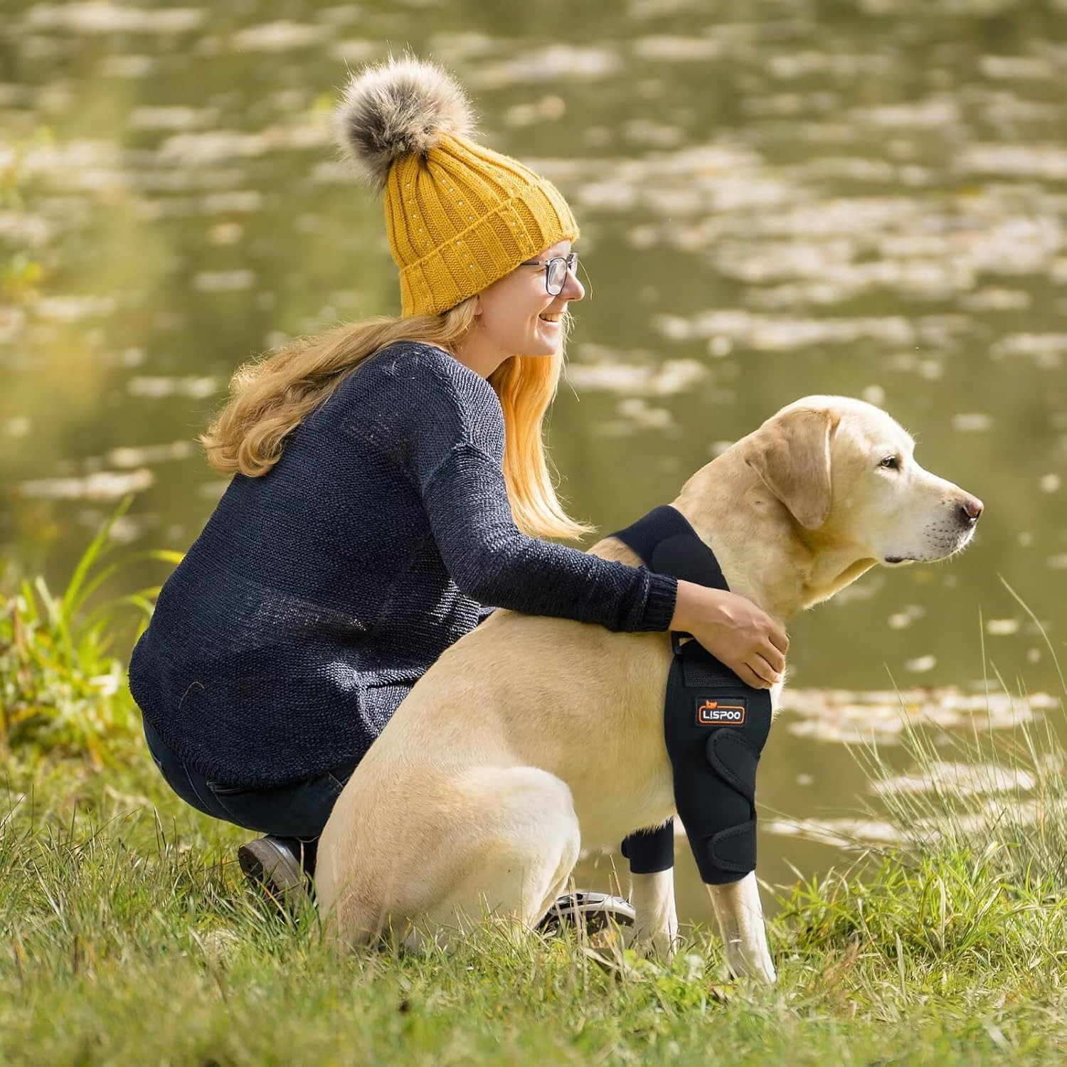 Dog Elbow Brace XL – Extra Support for Elbow Injuries, Dysplasia, Arthritis – La