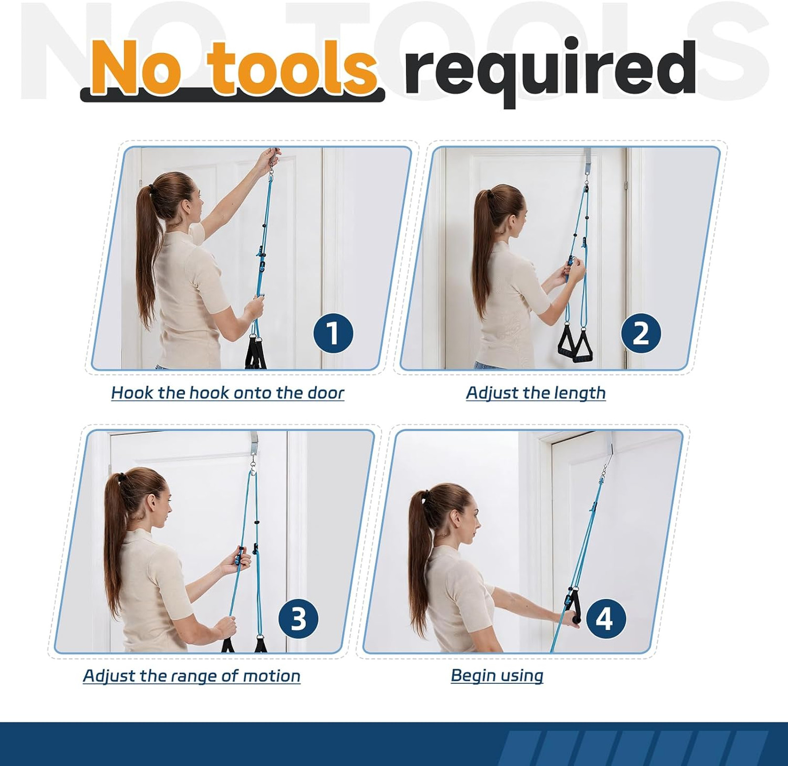 Shoulder Pulley for Physical Therapy, Rehab, Over-the-door Shoulder Exercise
