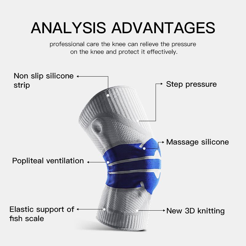 Sports Knee Support Brace – Elastic Kneepad Fitness Basketball Running Strap 1PC