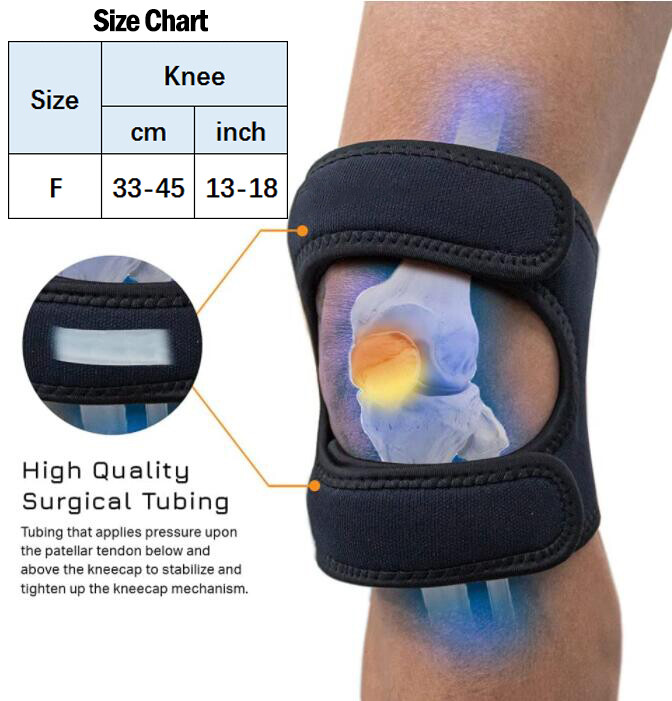 Double Patella Knee Support Strap Tendon Brace Stabilizer Tennis Pain Rellief US